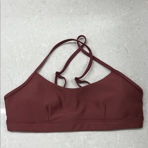 ALO airlift sports bra in Burgundy Truffle (size Small)